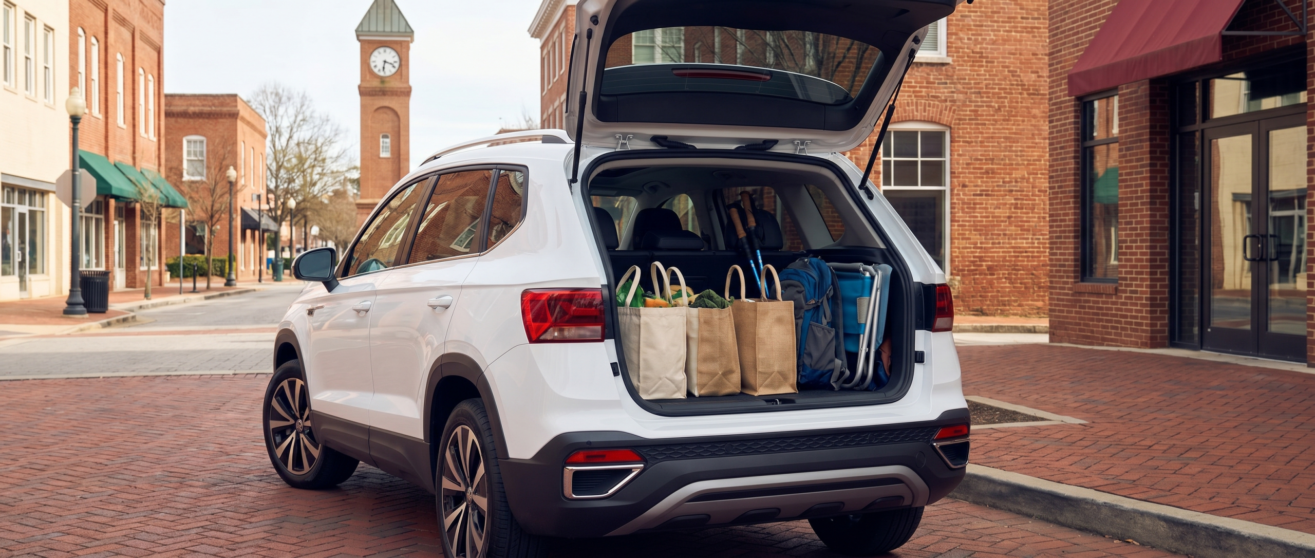 Volkswagen Taos cargo space for Spartanburg shopping trips.