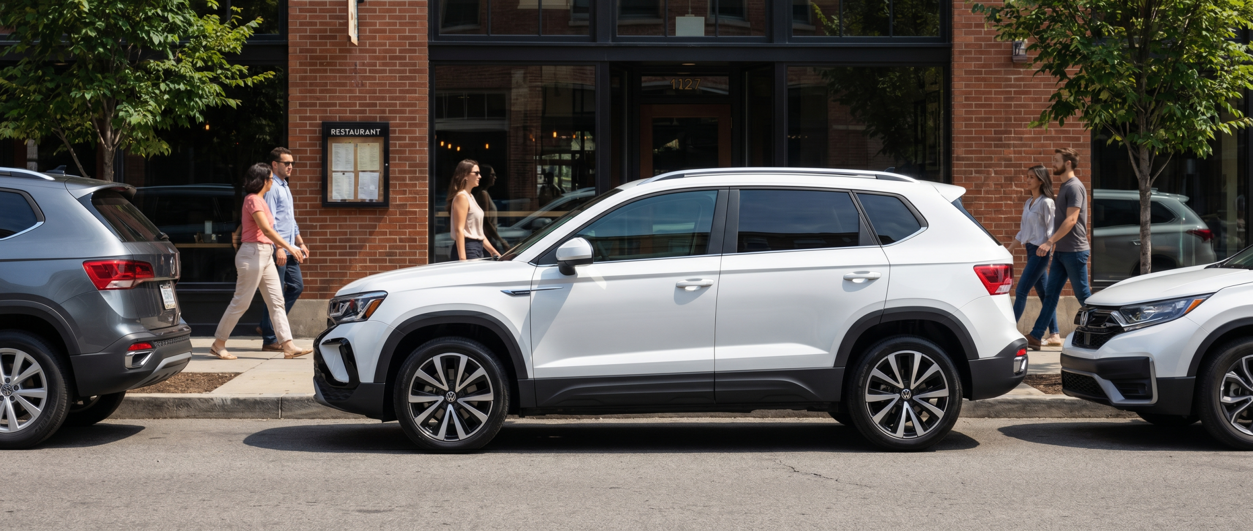 Volkswagen Taos with Park Distance Control near Morgan Square in Spartanburg.