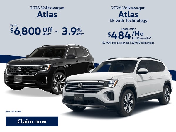 2026 Volkswagen Atlas and Atlas SE w/ Technology