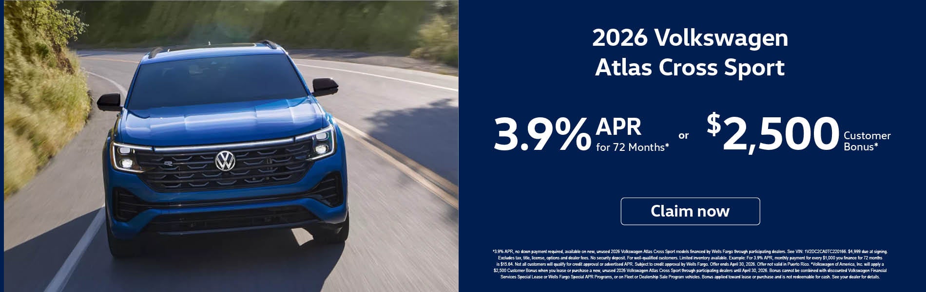 2026 Volkswagen Atlas Cross Sport